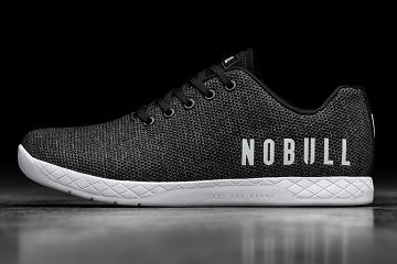 Men's Nobull Heather Trainers Black | SG D2169F